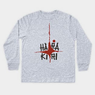 Hara Kiri movie design Kids Long Sleeve T-Shirt